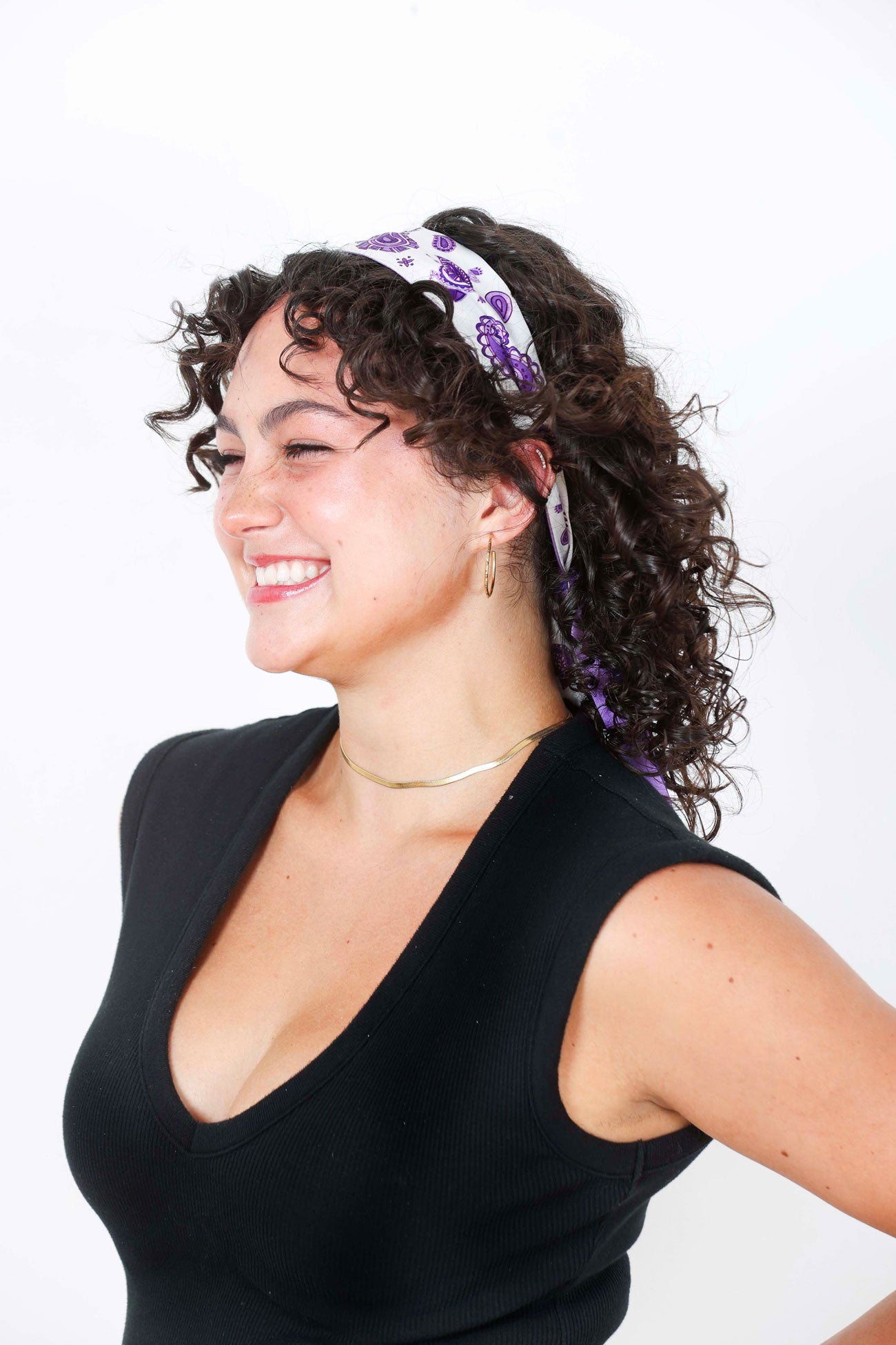 Purple Paisley Silky