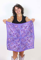 Purple Paisley Scarf