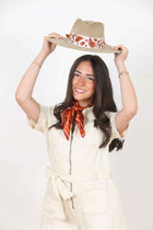 Burnt Orange Paisley Scarf