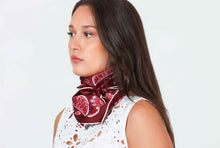 Maroon Paisley Scarf