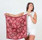 Maroon Paisley Scarf