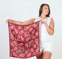 Maroon Paisley Scarf