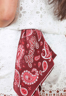 Maroon Paisley Scarf