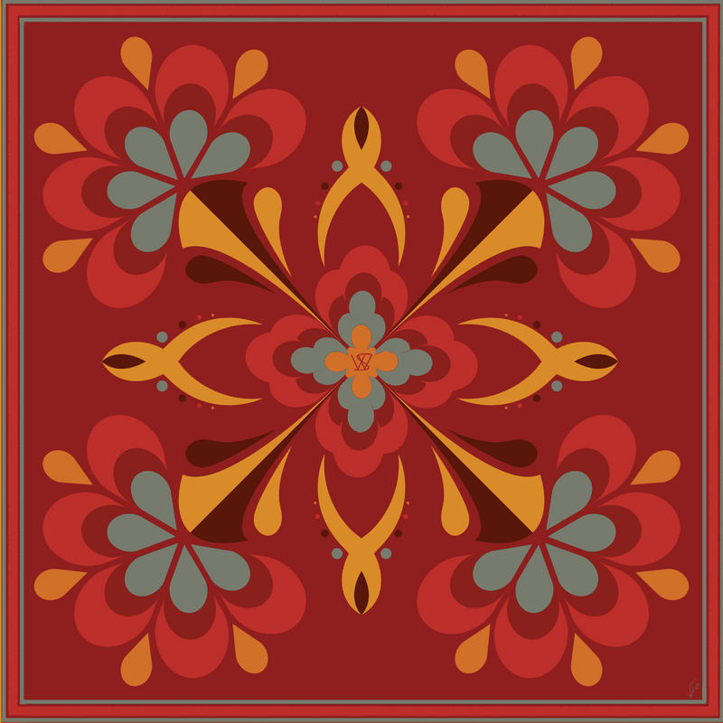 Gilded Geometry Scarf