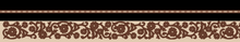 Western Floral Black and Brown Twill image 0