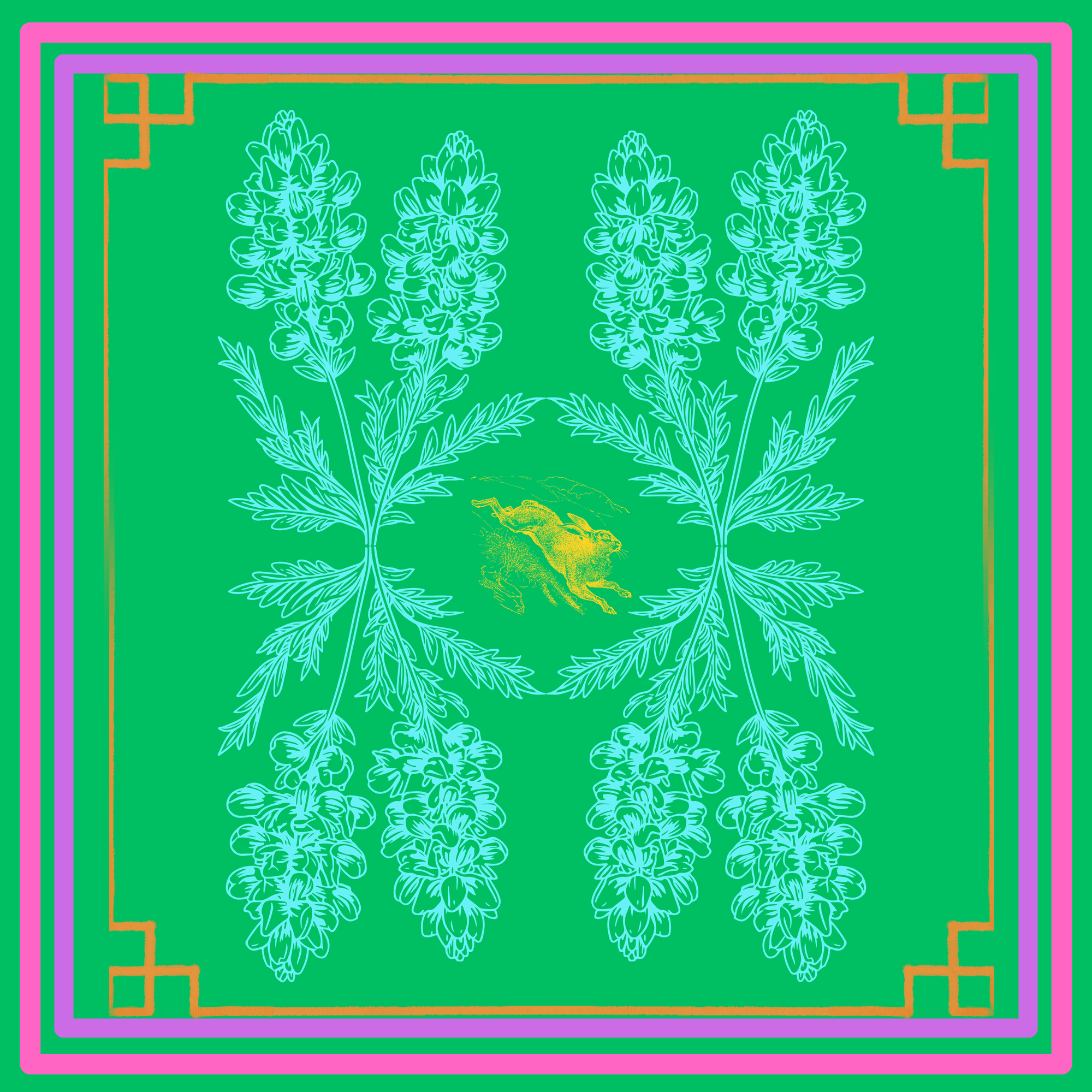 Bluebonnet Rabbit Scarf image 2